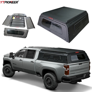 Capot rigide en aluminium pour Chevrolet <span class=keywords><strong>Silverado</strong></span> 1500 <span class=keywords><strong>2500</strong></span> (2014, 2017, <span class=keywords><strong>2018</strong></span>) – Capot de benne de 6'6'' pour pick-up Chevy, type Ute Camper Shell Topper - Product Image 1