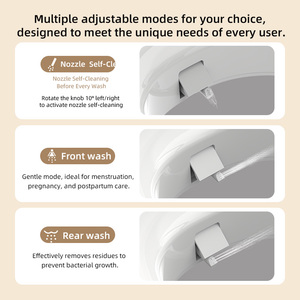 Siège <span class=keywords><strong>de</strong></span> <span class=keywords><strong>toilette</strong></span> surélevé avec barre d'appui, bidet non électrique, pression d'eau réglable par bouton, vente en gros - Product Image 3