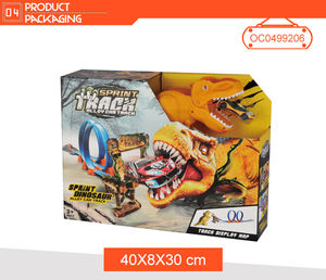 جديد وصول سبرينت ديناصور الاطفال اللعب المنجنيق سبيكة سباق السكك الحديدية سيارة المسار - Product Image 4