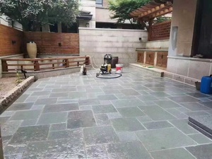 Carreaux de <span class=keywords><strong>calcaire</strong></span> gris dégringolé motif en zigzag pour revêtement de sol extérieur et intérieur - Product Image 5