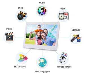 กรอบรูปดิจิตอลหน้าจอ IPS ขนาด 21.5 นิ้ว ความละเอียด 1920*1080 พร้อมเซ็นเซอร์ตรวจจับความเคลื่อนไหว กรอบรูปดิจิตอลจากโรงงานยอดนิยม เครื่องเล่นวิดีโอขนาดใหญ่ - Product Image 5