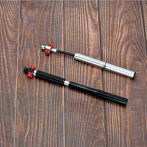 Pompe à vélo PRO STAR, gonfleur CO2, mini pompe portable haute pression 160 PSI en alliage d'aluminium, valves <span class=keywords><strong>Schrader</strong></span>/Presta (françaises/américaines) - Product Image 5
