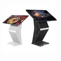 Bornes interactives intelligentes à écran LCD 4K 1080P, libre-service, sur pied, Android, Windows, écran tactile infrarouge, avec support de type K