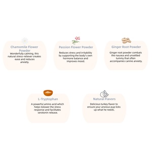 개인 맞춤형 반려동물 진정 간식 보충제 스트레스 불안 완화 멜라토닌 함유 수면 촉진 - Product Image 3
