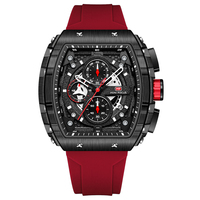 MINI FOCUS MF0399G Montre à quartz pour homme Vive, bracelet en caoutchouc original, étanche, chronographe, nouveau style, montre de business pour homme