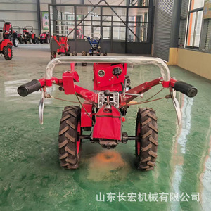 Tractor de un solo eje con microarado, motor 2WD, multifuncional, rojo, para uso agrícola - Product Image 2