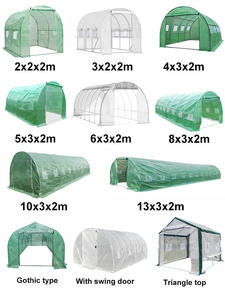 Serre Tunnel de Jardin de 6m 8m 10m 13m, Abri de Culture pour Plantes Extérieures, Serre Chaude à Pignon Rond pour Jardin Domestique - Product Image 2