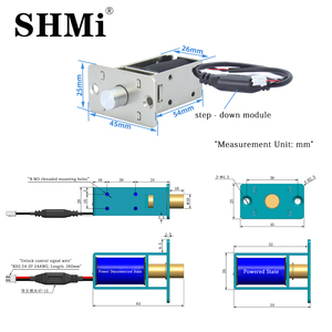 ระบบควบคุมการเข้าออกประตูแบบไร้กุญแจ SM01B 12V 24V พร้อมระบบล็อคอัจฉริยะแบบติดตั้งฝังในรู  ใช้พลังงานต่อเนื่อง โซลินอยด์แบบต่อเนื่อง - Product Image 4
