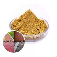 Norme nationale jaune vif 313 poudre jaune pour le béton 315 teneur en oxyde de fer jaune 85 couleur poudre jaune d'asphalte