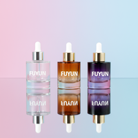 Flacon compte-gouttes en verre transparent à paroi épaisse 30 ml/50 ml, fond lourd, 1 oz, flacon pompe pour toner cosmétique, sérum, soin de la peau, crème pour le visage