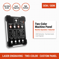 Layanan Fabrikasi Panel Kontrol Akrilik Brushed Custom Laser Cut OEM untuk Pengontrol Industri
