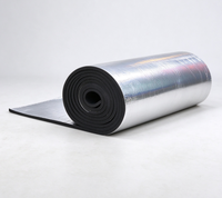 Rouleau d'isolation en mousse de caoutchouc avec feuille d'aluminium, résistant à la chaleur, barrière acoustique pour toiture, conduit, mur, isolation des bâtiments