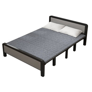 Fabricante de casa de alquiler Moderno marco de hierro plegable cama suave 60% de descuento Camping hogar duradero portátil plegable cama de siesta - Product Image 4