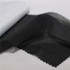 3080 dokuma yapıştırıcı örme eriyebilir kumaş tela 45gsm 100% <span class=keywords><strong>Polyester</strong></span> PA kaplama - Product Image 2