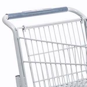 Troli Belanja Lipat Dua Lapis dengan Dua Keranjang dan Roda PU 4'' - Product Image 5