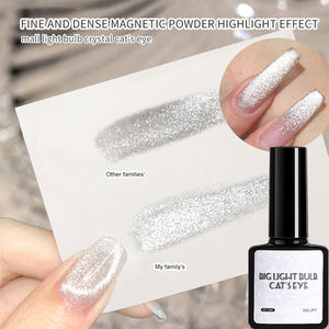Gel de purpurina reflectante, esmalte de <span class=keywords><strong>uñas</strong></span> de Gel de lentejuelas plateadas, pintura de aerógrafo UV, decoración <span class=keywords><strong>semipermanente</strong></span> de <span class=keywords><strong>uñas</strong></span>, Gel de ojo de gato - Product Image 4