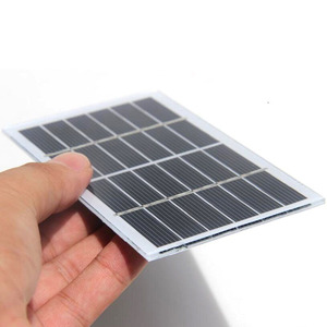 <span class=keywords><strong>1W</strong></span> tự làm năng lượng mặt trời đèn đường năng lượng mặt trời bảng điều khiển nhiều lớp kính đa tinh thể năng lượng mặt trời di động mô-đun - Product Image 1