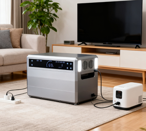 Station d'alimentation solaire portable, panneaux solaires, démarreur MPPT, batterie LiFePO4, onde sinusoïdale pure, générateur de secours domestique 2000W - Product Image 1