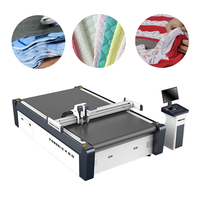 Machine de découpe numérique à grande vitesse CNC à couteau rond automatique pour vêtements de sport, jeans, robes, tissus multicouches, papier