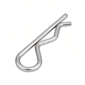 Pasador de Retención de Resorte Tipo R de Acero al Carbono Plateado con Zinc Resistente a la Corrosión, 6*100mm <span class=keywords><strong>DIN</strong></span> <span class=keywords><strong>11024</strong></span> - Product Image 2