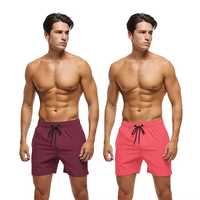 Shorts de bain sportifs pour hommes, écologiques, extensibles dans quatre directions, séchage rapide, à rayures et imprimé léopard, vente en gros, impression personnalisée gratuite