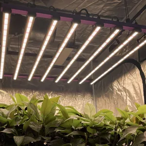 ضوء LED مخفيف 800 وات 8 قضبان لنباتات المنزل للزراعة عشب طبي كامل الطيف أضواء زراعة LED للنباتات داخل المنزل