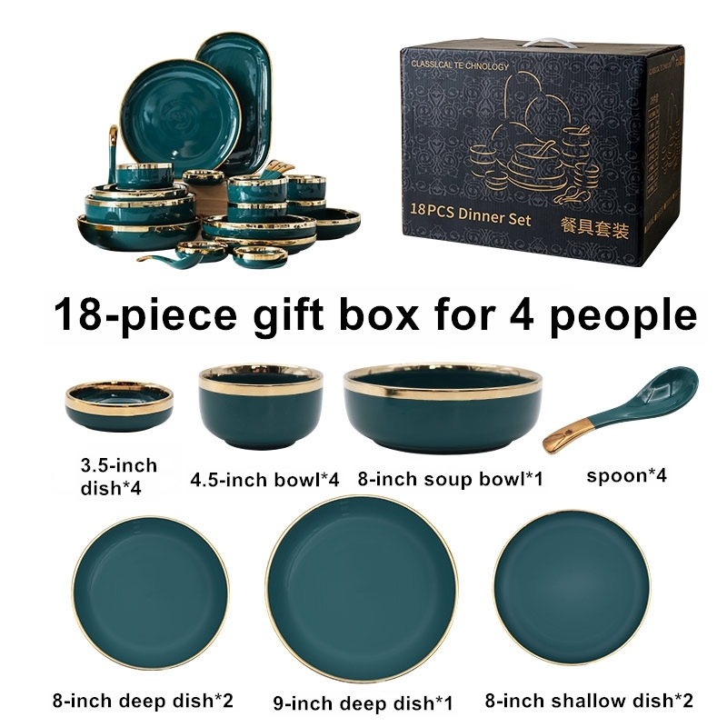 Set da 18 pezzi per 4 persone