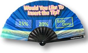 New Rainbow Pattern Custom Printed Folding Hand <b>Fan</b> Clack Hand <b>Fan</b> With Logo Pride <b>Large</b> Rave Hand <b>Fan</b> for Festival - Product Image 6