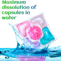 Puissants dosettes de lavage jetables 5 en 1 écologiques 100% biodégradables, parfum naturel longue durée, pour les vêtements colorés