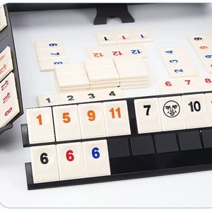 Jeu de Rummy Classique en Carreaux avec Numéros Numériques pour l'Extérieur – En Stock aux États-Unis – Jeu de Loisirs en Plein Air pour Adultes – Logo Personnalisé - Product Image 4