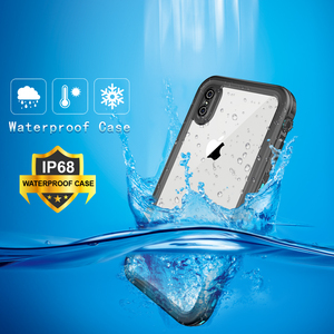 Shellbox ขายดี PC + TPU 360องศา <span class=keywords><strong>IP68</strong></span>ป้องกันเต็มรูปแบบมาตรฐานโปร่งใสกันน้ำกันกระแทกเคสโทรศัพท์สำหรับ iphoneex/ <span class=keywords><strong>XS</strong></span> - Product Image 3