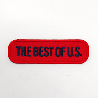 Écussons brodés 3D personnalisés avec logo, broderie en relief, adhésifs thermocollants, badges de transfert thermique, OEM disponible