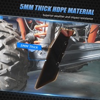 NICECNC pour Maverick X3 Garde-boue déflecteur de roue arrière Kit de déflecteur de roche pour Can Am Maverick X3 Accessoires UTV
