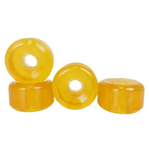 عجلات لوح تزلج برتقالي شفاف مُنتج حديثًا ، عجلات لوح تزلج عالي الجودة 54 ، 55D