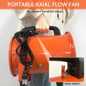 12 "Zoll tragbarer Axial ventilator 380W Abluft ventilator für alle Kupfer motoren 7-Blatt-Schnelllüftung - Product Image 5