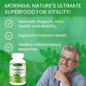 Extrait de Moringa, poudre de Moringa d'origine unique, soutien énergétique, métabolique et immunitaire à base de plantes pour hommes et femmes, capsules de Moringa - Product Image 4
