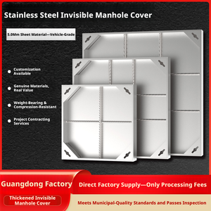 Heavy Duty Square Stainless Steel Manhole Cover with Anti-Corrosion and Durable Features for Outdoor & Park Use - Product Image 6