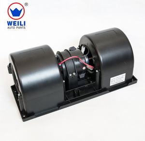 Wholesale aircon fan motor blower-Bus plastic double wheel cooling evaporator blower, 24 volt bus evaporator fan motor