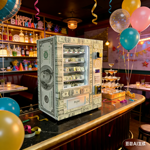 Distributeur automatique de billets – Machine à argent sur commande – Argent qui tombe sur vous pour les fêtes - Product Image 4