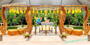 Tendencias de boda india Paisley Organizacion de decoración interior, diseño Paisley, boda organizacion toque real boda Paisley etapa Cum "Mandap" - Product Image 6