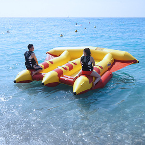 Bateaux gonflables Flying Fish Parc aquatique Jeu sportif 6 places Bateau banane gonflable avec pompe à air pour 6 personnes - Product Image 4