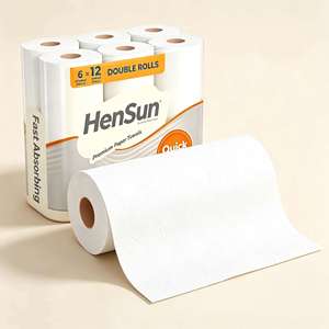 Rouleau de papier essuie-tout de cuisine en pâte de bois de haute qualité pour usage domestique et professionnel - Product Image 3