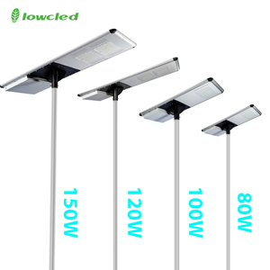 Alta calidad al aire libre 12V 60W 90W 100W 150W Sola <span class=keywords><strong>Solar</strong></span> Led farola con poste lista de precios - Product Image 1