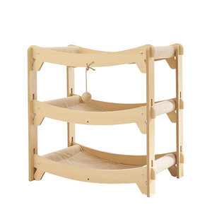 Griffoir/nid pour chat en sisal intégré, griffoir pour chat toutes saisons, résistant à l'usure et sans peluches, chaise longue pour chat - Product Image 1