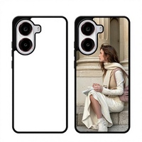 Coques de téléphone portable personnalisées en TPU souple 2D, vierges pour sublimation, antichoc, pour la série Redmi en noir/transparent