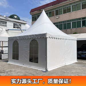 Carpa Pagoda de Aleación de Aluminio de Apertura Rápida 5x5m, Tela Oxford Impermeable, Carpa para Bodas y Fiestas para las Cuatro Estaciones - Product Image 5