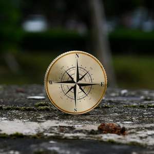 32毫米数控铣削滚花边缘黄铜硬币坯料3毫米厚圆球标记标签，用于雕刻和金属冲压 - Product Image 6