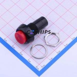PB-10A-BR Push Button Switch Switch Self-Locking Round Button Through Hole 3A - Product Image 1