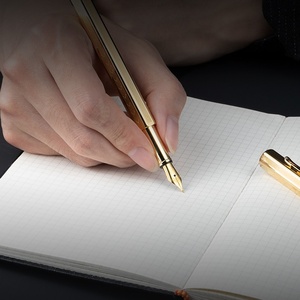 Série <span class=keywords><strong>Caran</strong></span> DAche Jinhui importée, <span class=keywords><strong>stylo</strong></span> signature haut de gamme exquis <span class=keywords><strong>plaqué</strong></span> <span class=keywords><strong>or</strong></span> palladium pour hommes/femmes - Product Image 4