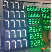Tanda iklan LED kustom stasiun bensin tanda Pylon stasiun bensin tampilan harga harga tanda Led